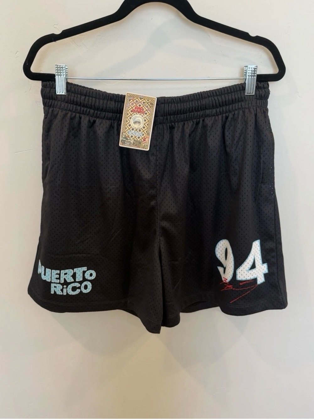 Puerto Rico 94 Black Men's Basketball Shorts